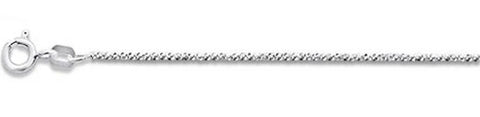 025 1.4MM CrissCross Chain .925 Solid Sterling Silver Available In 16-20"