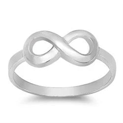 Infinity Knot .925 Sterling Silver Ring Size 10