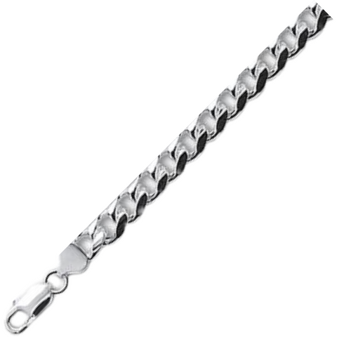 250-9MM Miami Cuban Chain .925 Solid Sterling Silver Sizes 8-28"