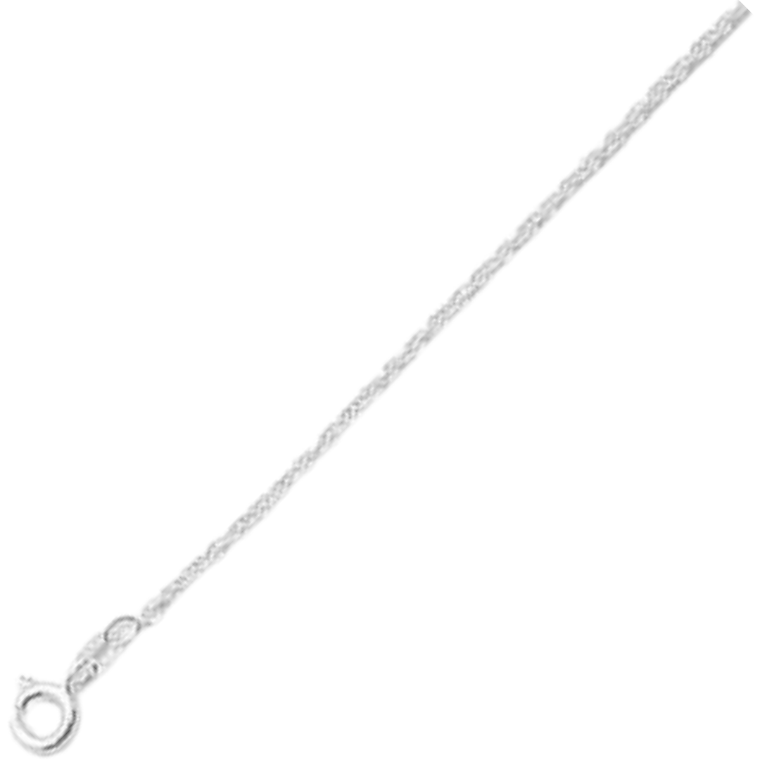 025-1.2MM Loose Rope Chain .925 Solid Sterling Silver Sizes 16-24"