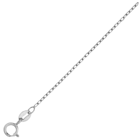 035- .7MM Cable Chain .925 Solid Sterling Silver Available In 16"- 24" Inches