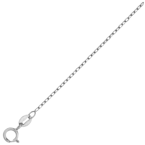 030- .6MM Cable Chain .925 Solid Sterling Silver Sizes 14-24"